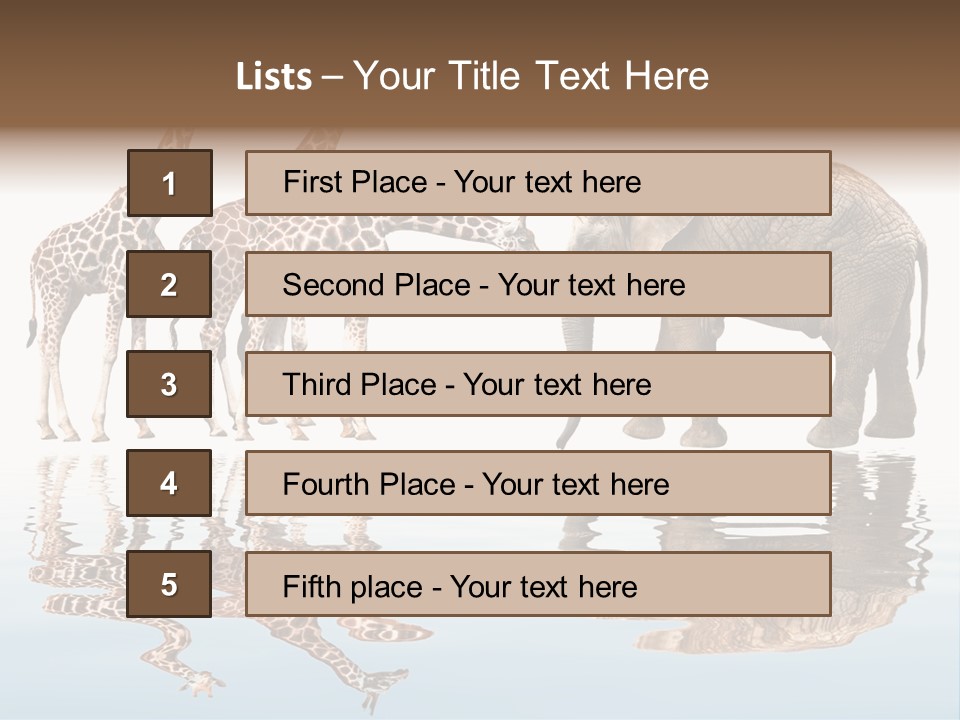 Enormous Neck Africa PowerPoint Template