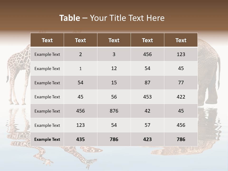 Enormous Neck Africa PowerPoint Template