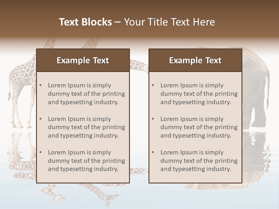 Enormous Neck Africa PowerPoint Template