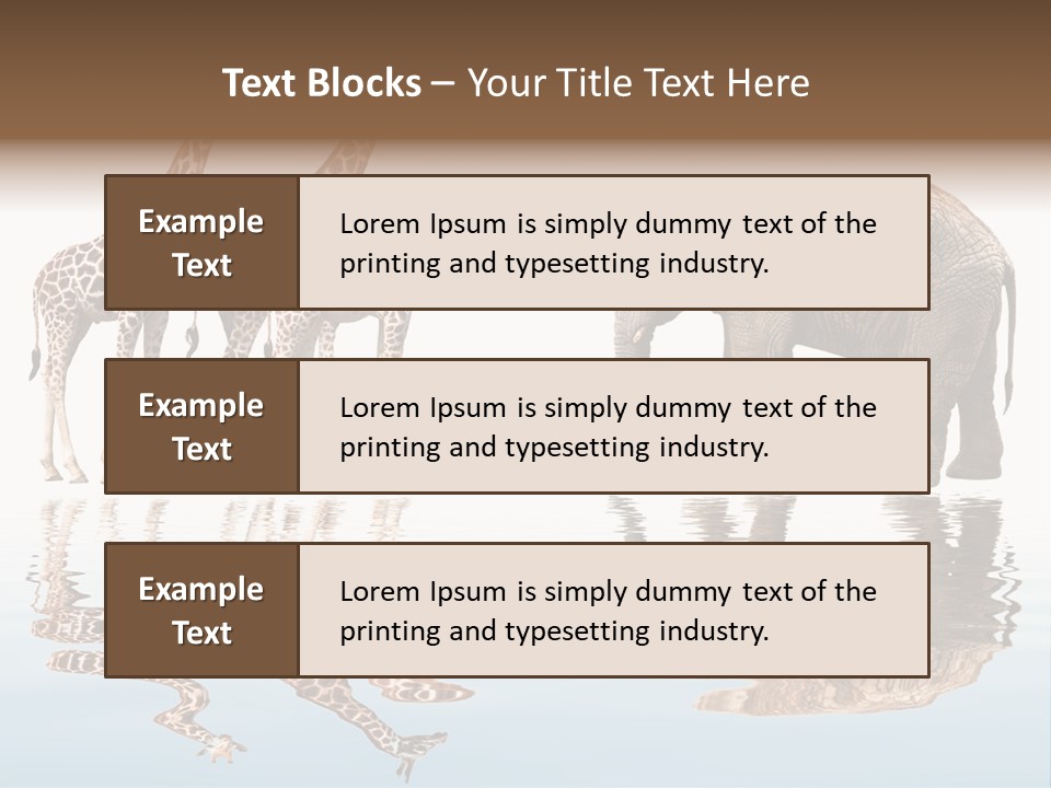 Enormous Neck Africa PowerPoint Template