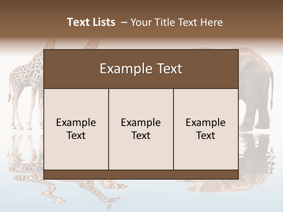 Enormous Neck Africa PowerPoint Template