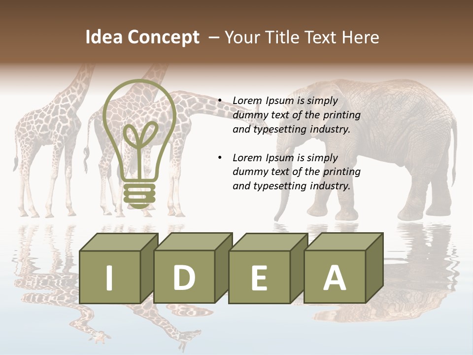 Enormous Neck Africa PowerPoint Template