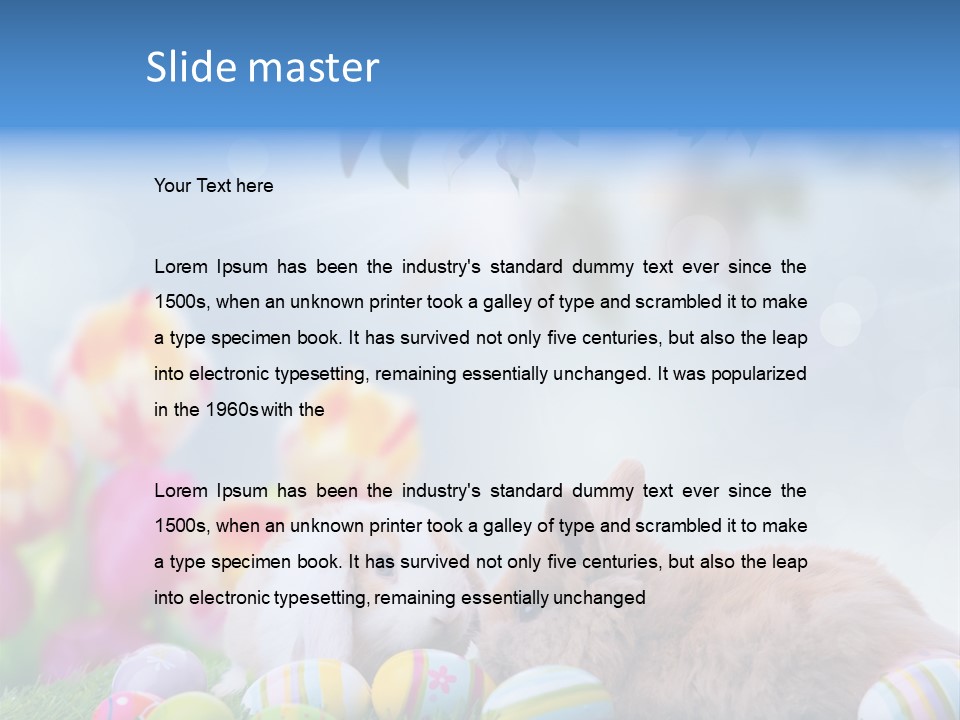 Farben Sonnig Kind PowerPoint Template