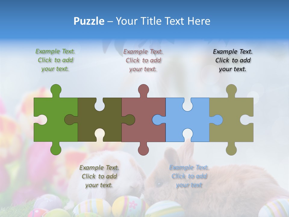 Farben Sonnig Kind PowerPoint Template