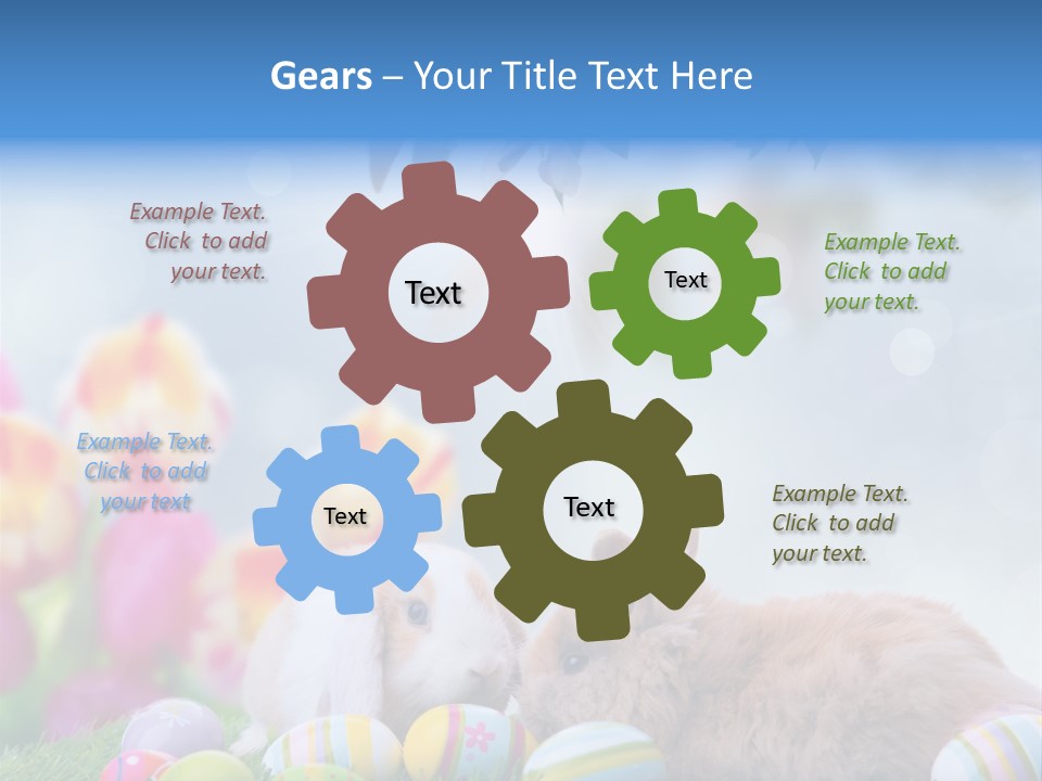 Farben Sonnig Kind PowerPoint Template