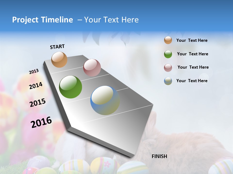 Farben Sonnig Kind PowerPoint Template
