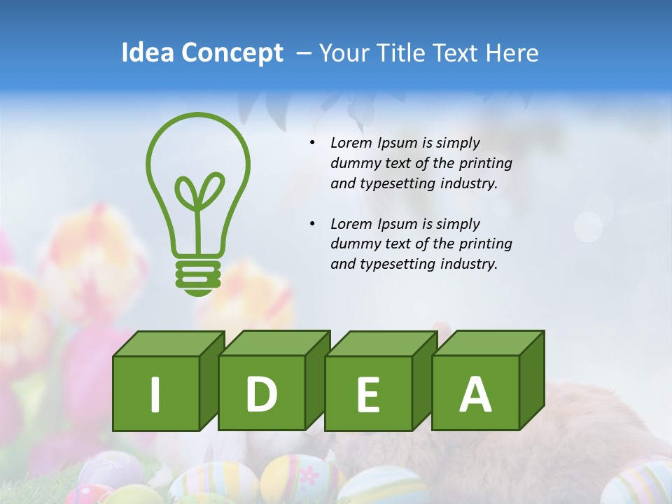 Farben Sonnig Kind PowerPoint Template