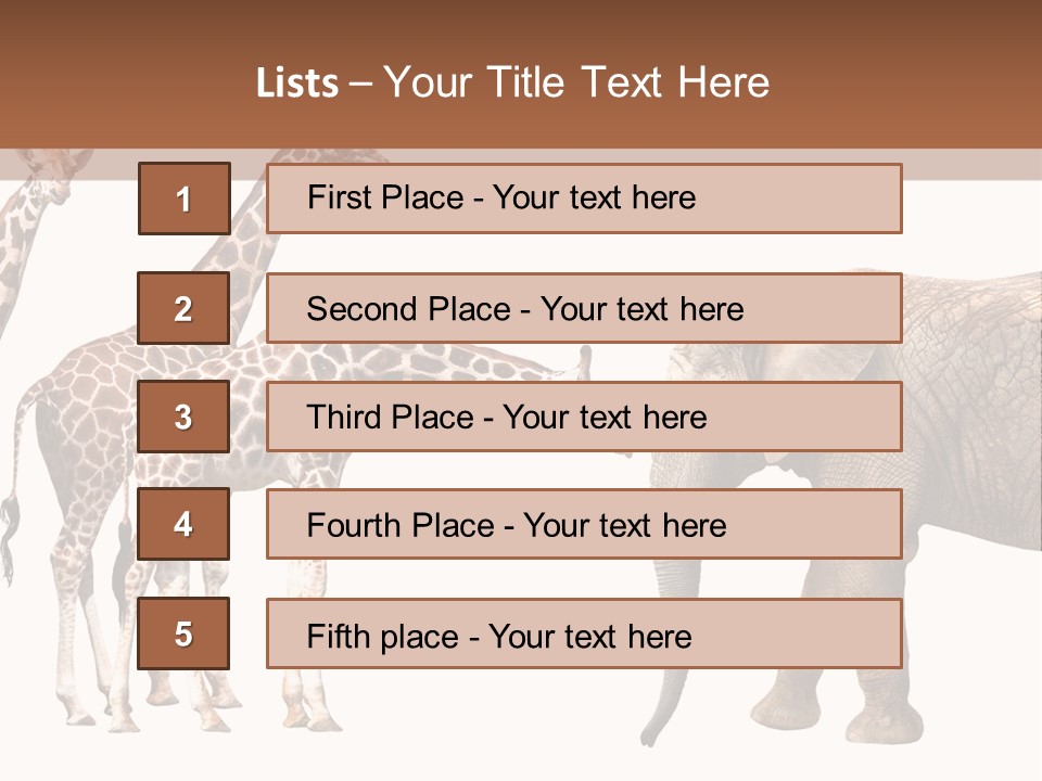 Tall Closeup Powerful PowerPoint Template