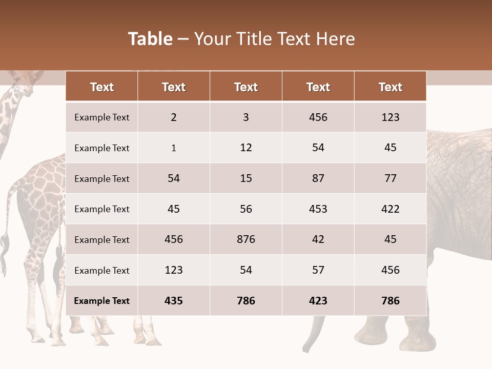 Tall Closeup Powerful PowerPoint Template