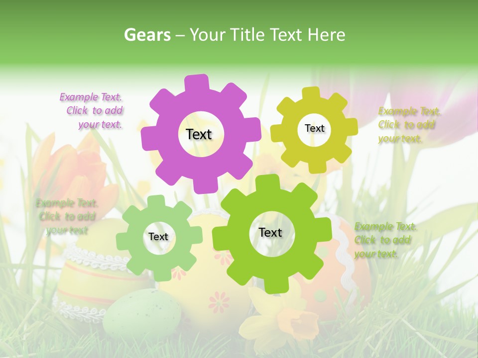 Osterei Kreativ Farben PowerPoint Template