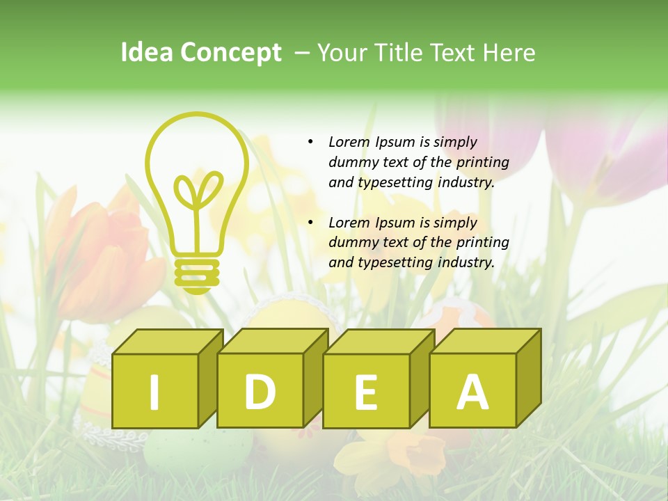 Osterei Kreativ Farben PowerPoint Template