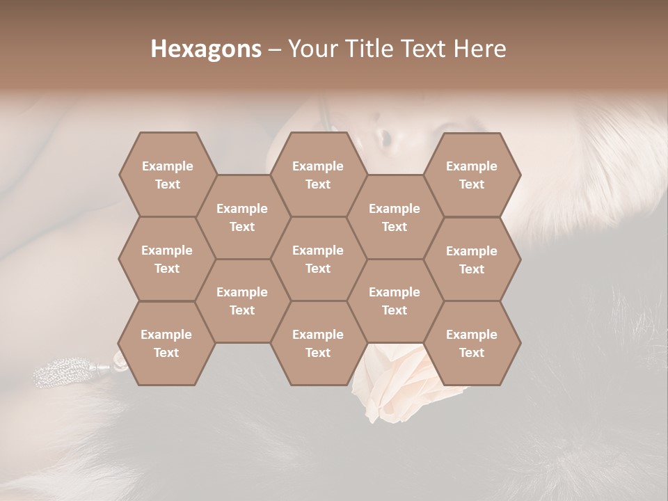 Young Girl Fur PowerPoint Template