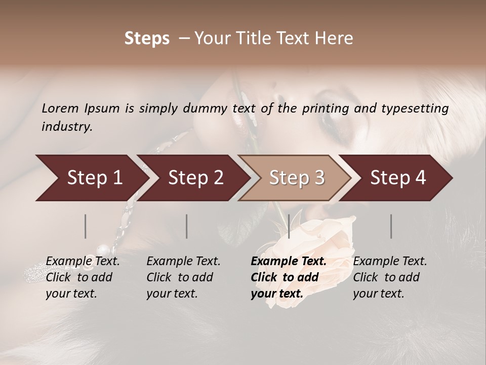 Young Girl Fur PowerPoint Template