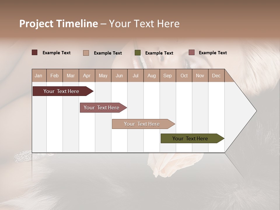 Young Girl Fur PowerPoint Template