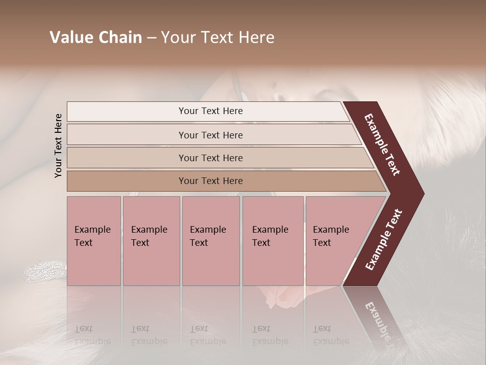 Young Girl Fur PowerPoint Template