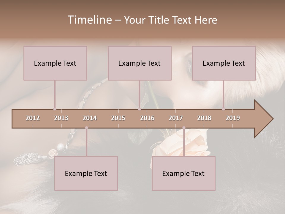 Young Girl Fur PowerPoint Template