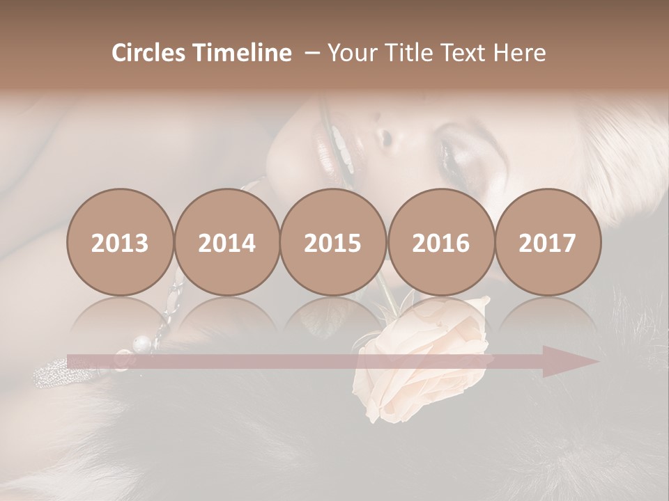 Young Girl Fur PowerPoint Template