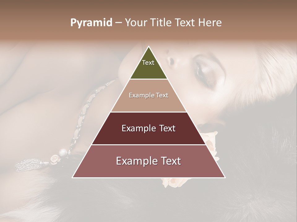 Young Girl Fur PowerPoint Template