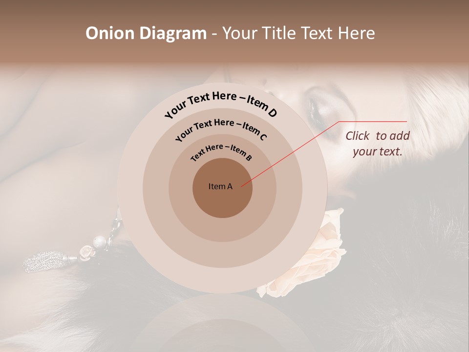 Young Girl Fur PowerPoint Template