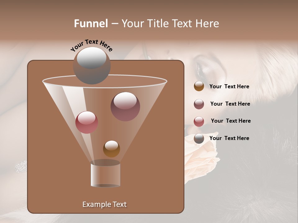 Young Girl Fur PowerPoint Template