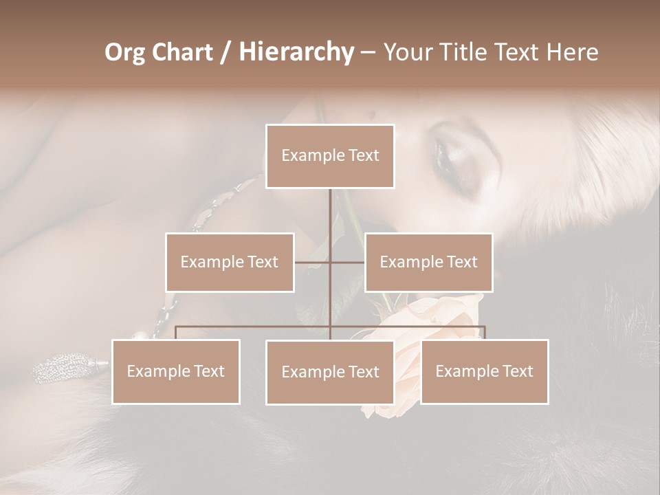 Young Girl Fur PowerPoint Template