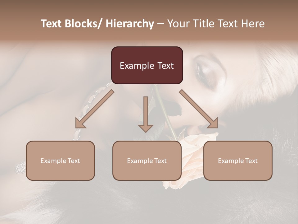 Young Girl Fur PowerPoint Template