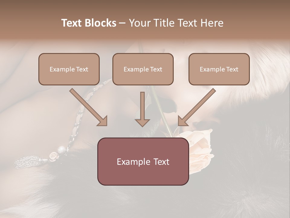 Young Girl Fur PowerPoint Template