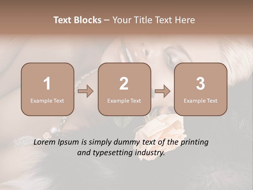 Young Girl Fur PowerPoint Template