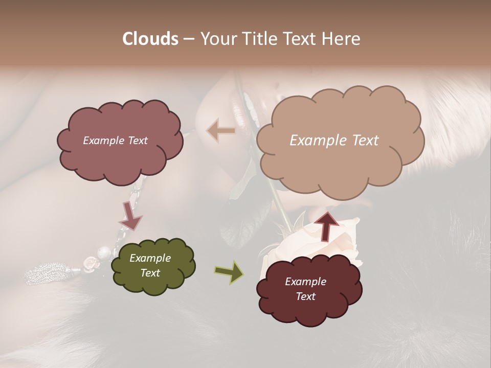 Young Girl Fur PowerPoint Template