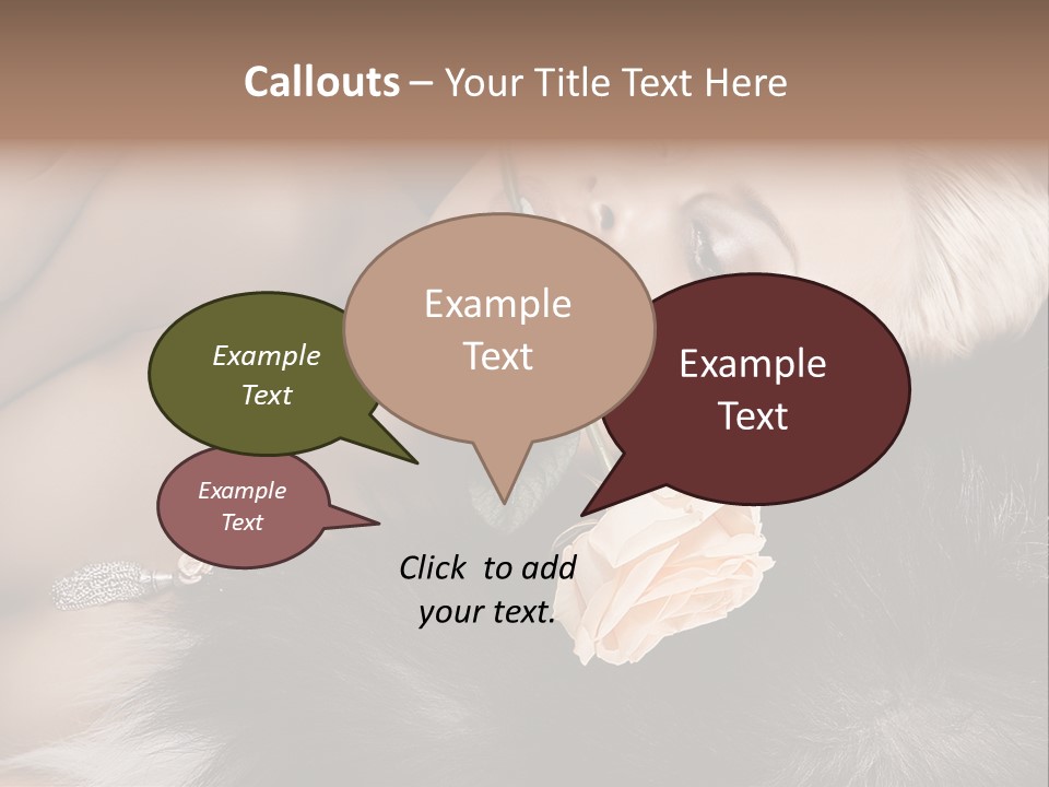 Young Girl Fur PowerPoint Template