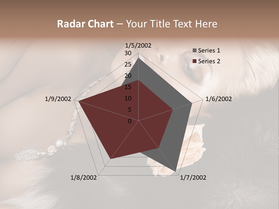 Young Girl Fur PowerPoint Template