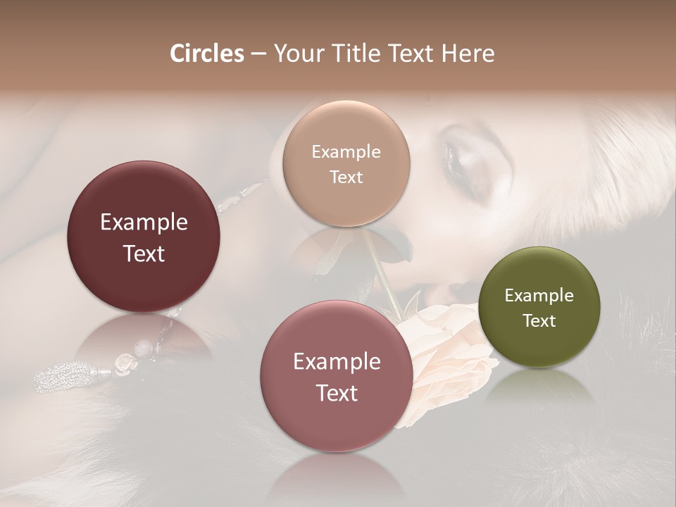 Young Girl Fur PowerPoint Template