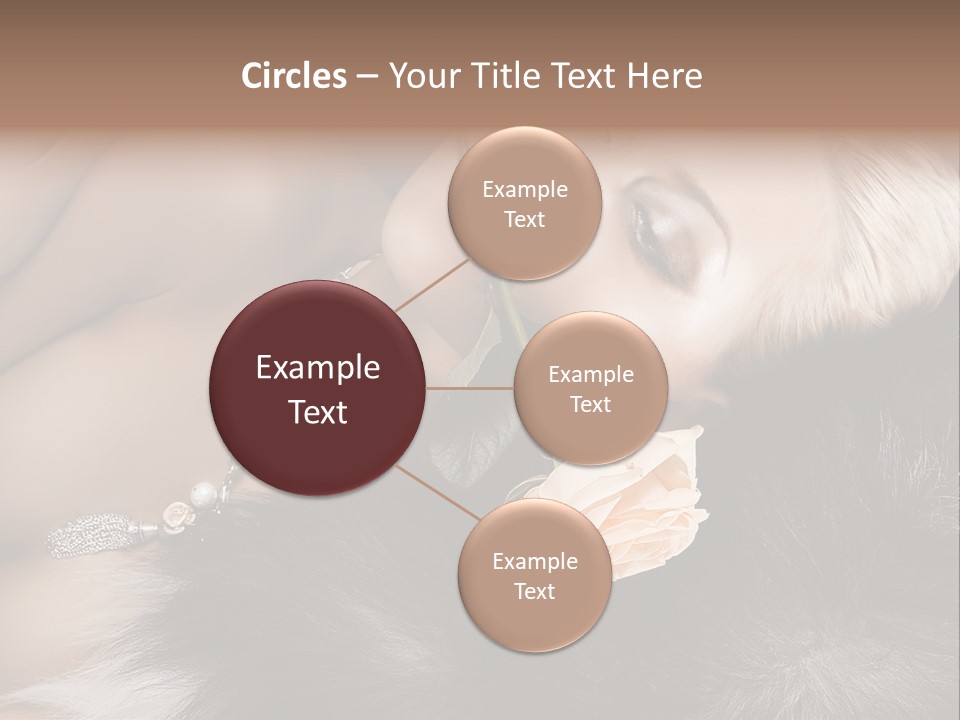 Young Girl Fur PowerPoint Template