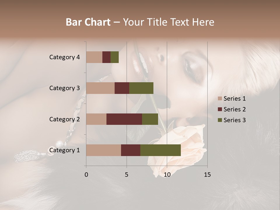 Young Girl Fur PowerPoint Template