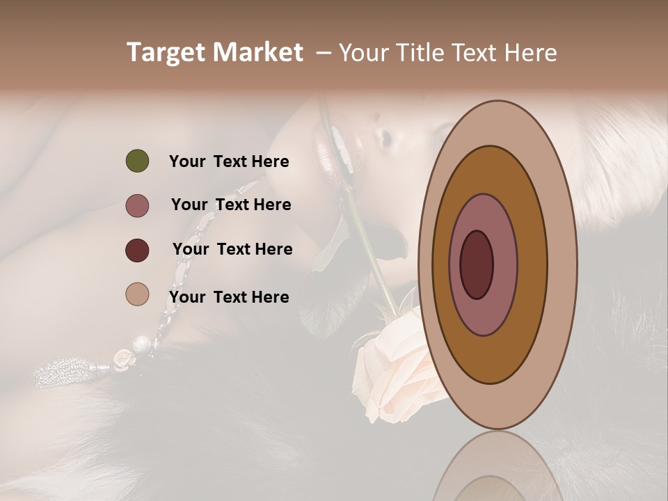 Young Girl Fur PowerPoint Template