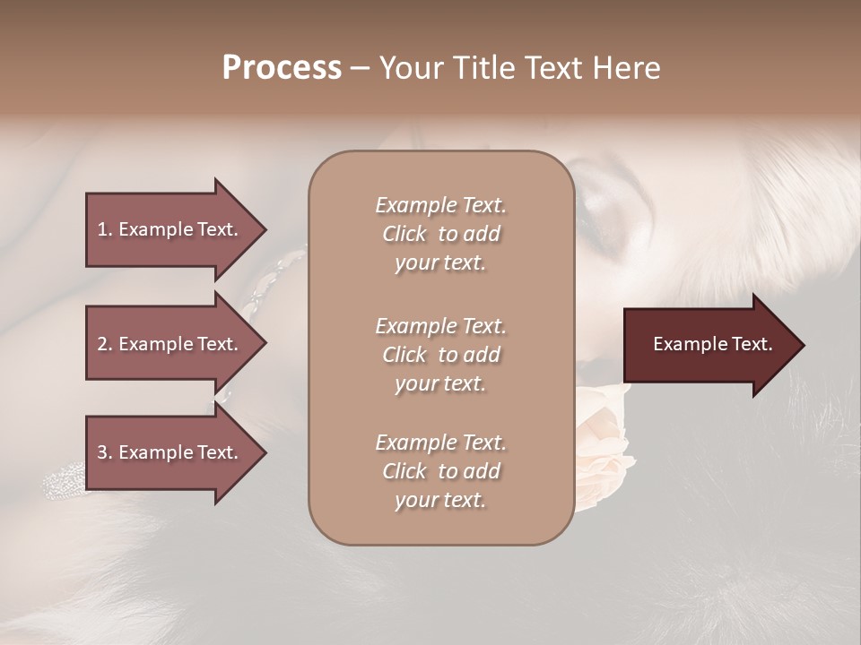 Young Girl Fur PowerPoint Template