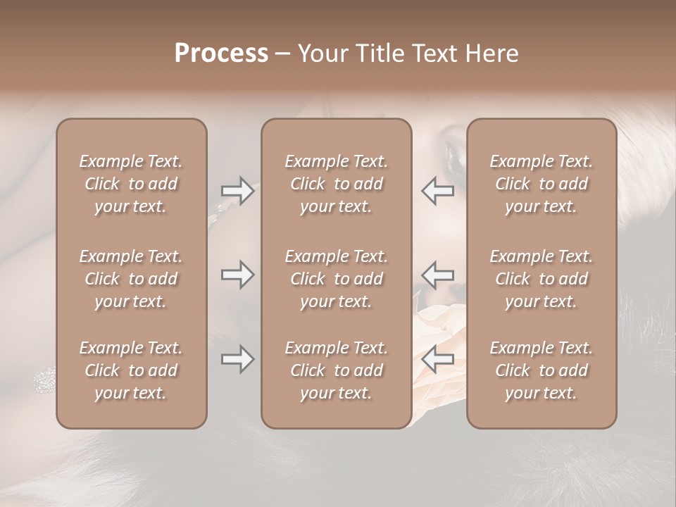 Young Girl Fur PowerPoint Template