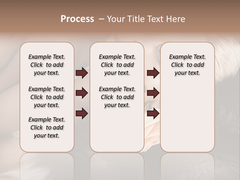 Young Girl Fur PowerPoint Template
