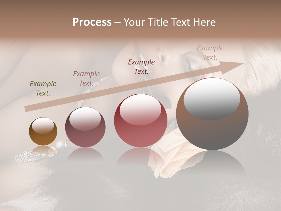 Young Girl Fur PowerPoint Template