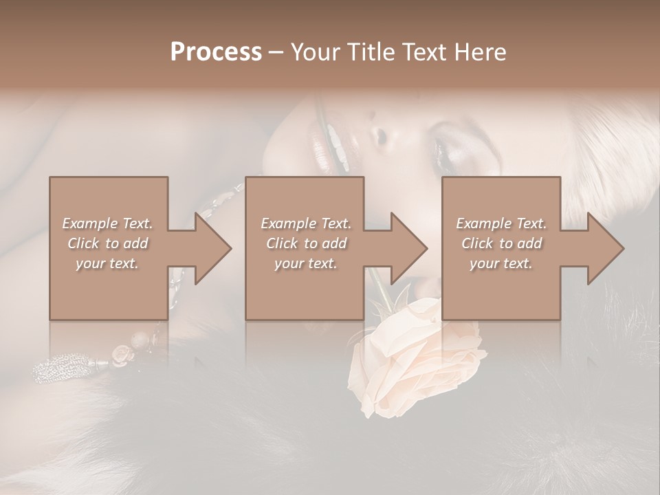 Young Girl Fur PowerPoint Template