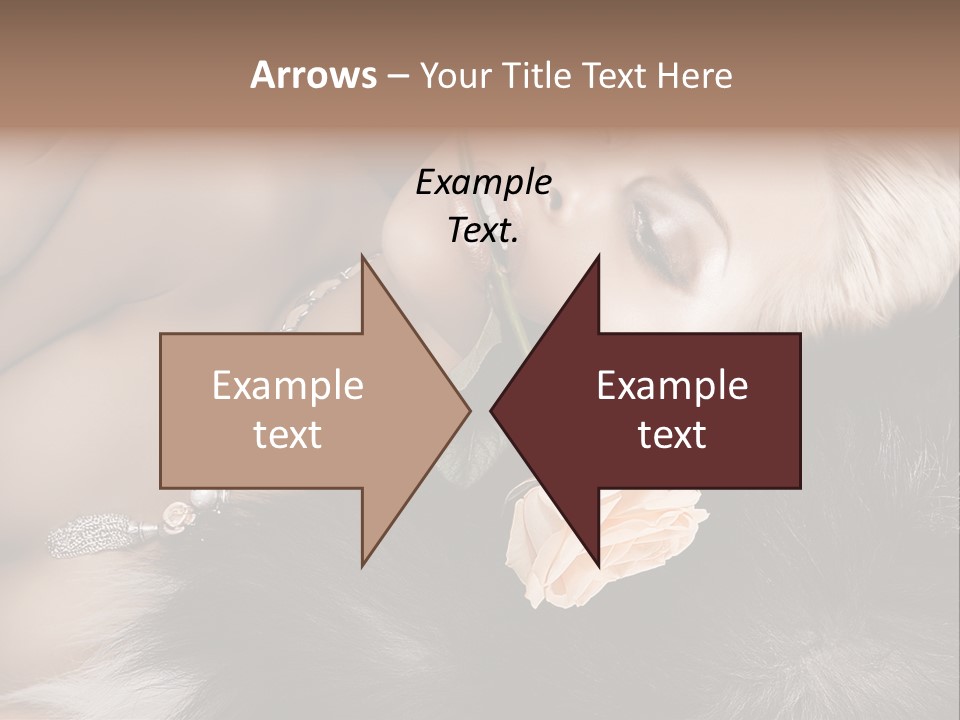 Young Girl Fur PowerPoint Template