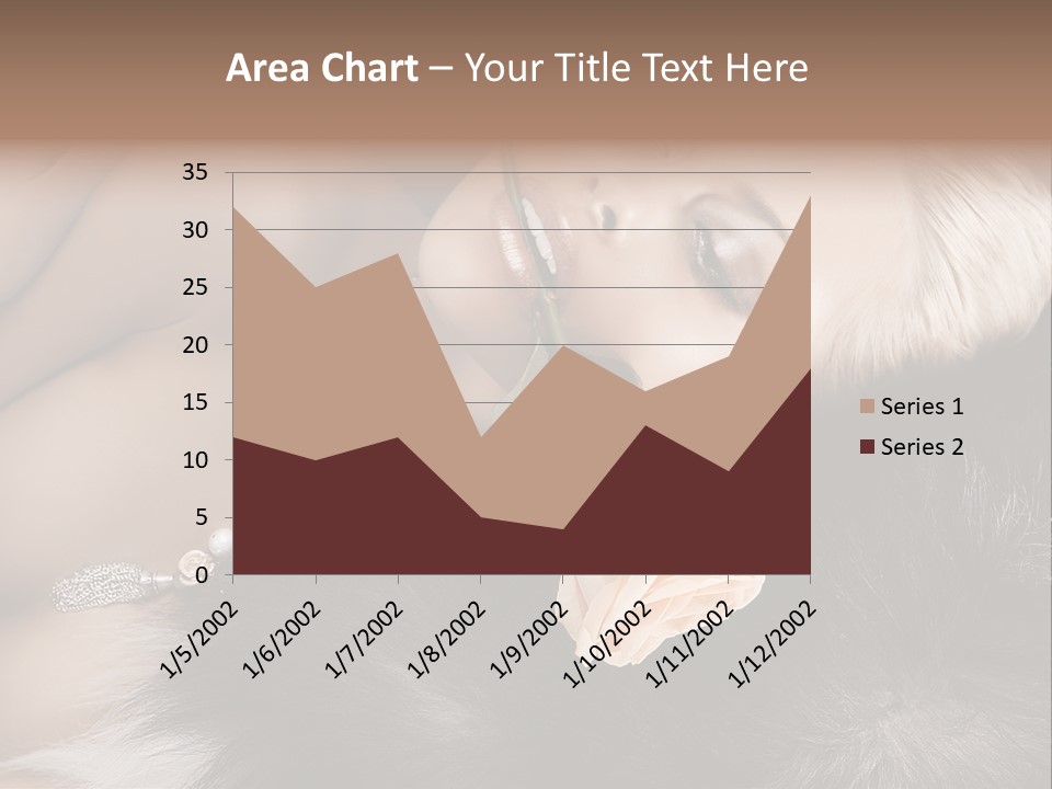 Young Girl Fur PowerPoint Template