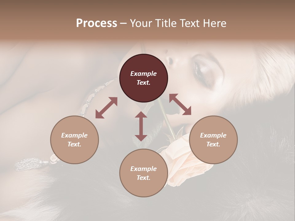 Young Girl Fur PowerPoint Template