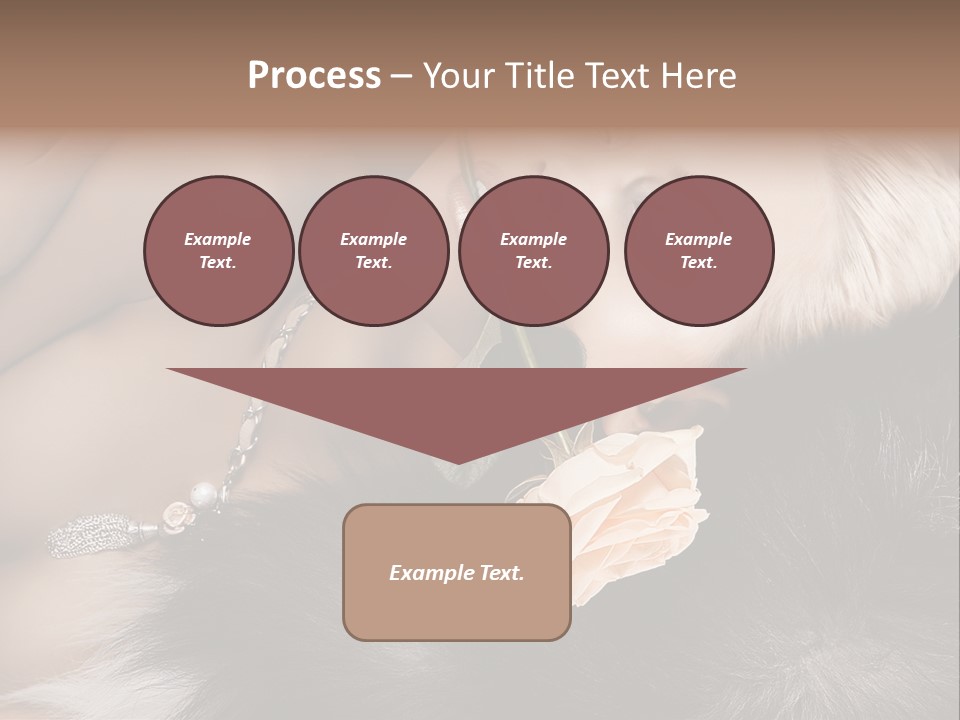 Young Girl Fur PowerPoint Template