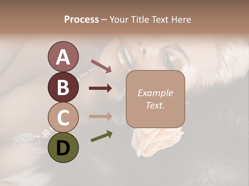 Young Girl Fur PowerPoint Template