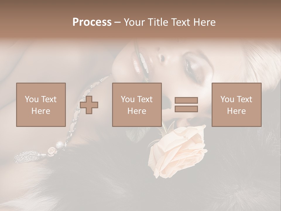 Young Girl Fur PowerPoint Template