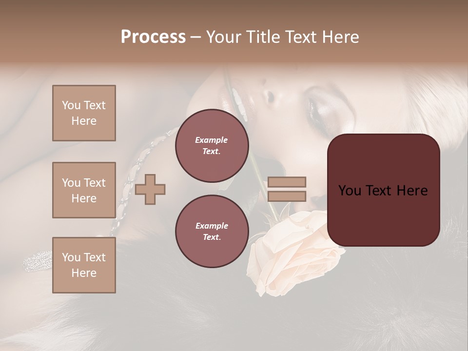 Young Girl Fur PowerPoint Template