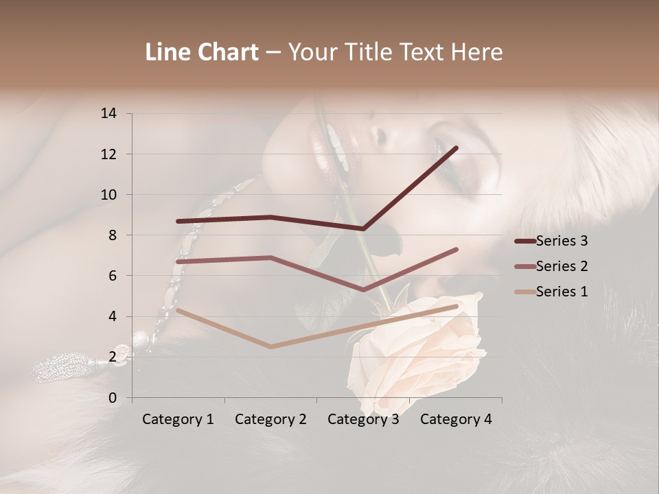 Young Girl Fur PowerPoint Template