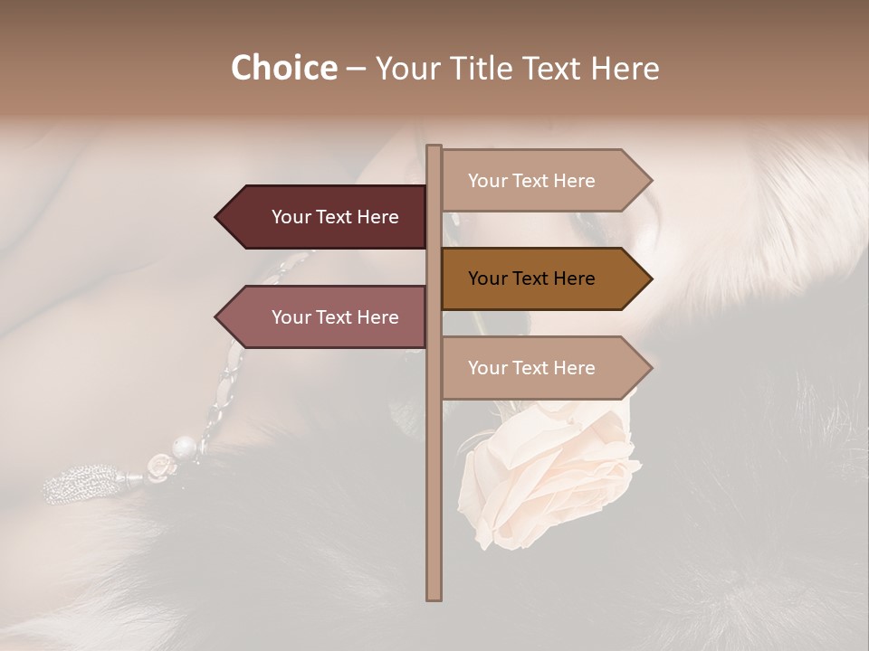 Young Girl Fur PowerPoint Template