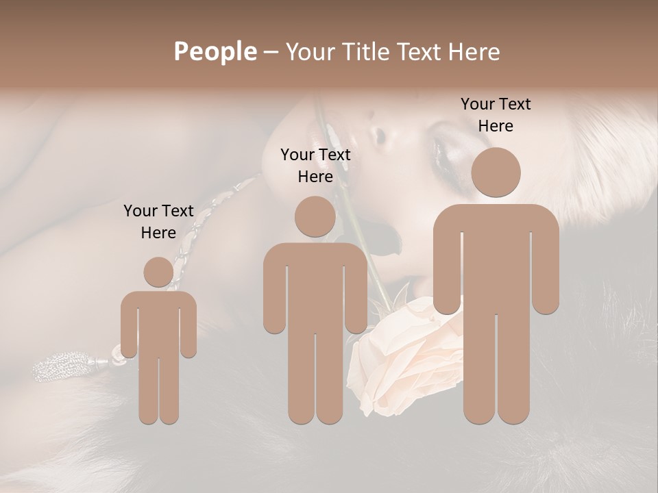 Young Girl Fur PowerPoint Template